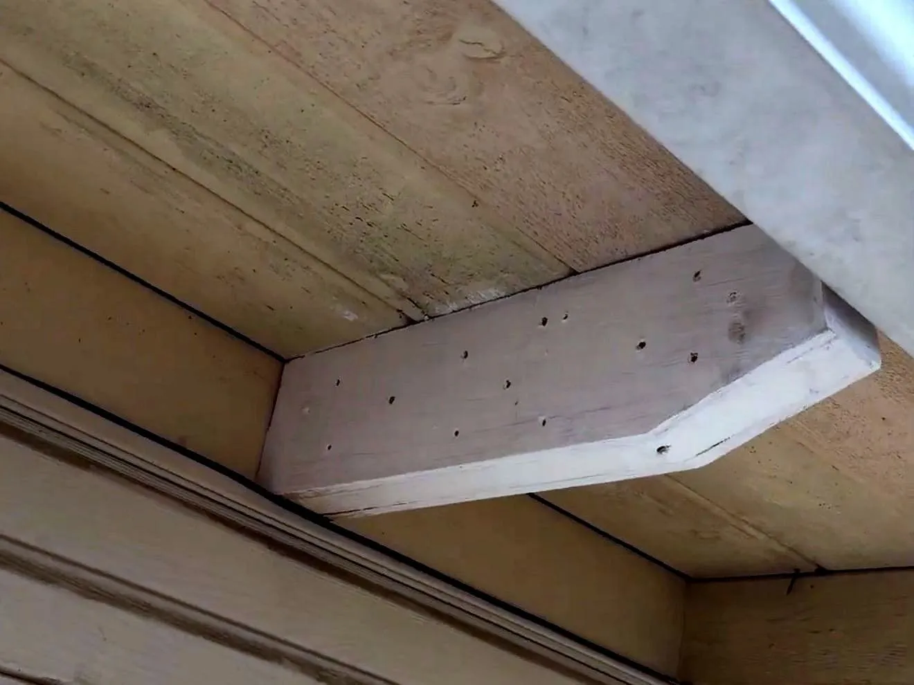 After — Rotted fascia torn out and rebuilt